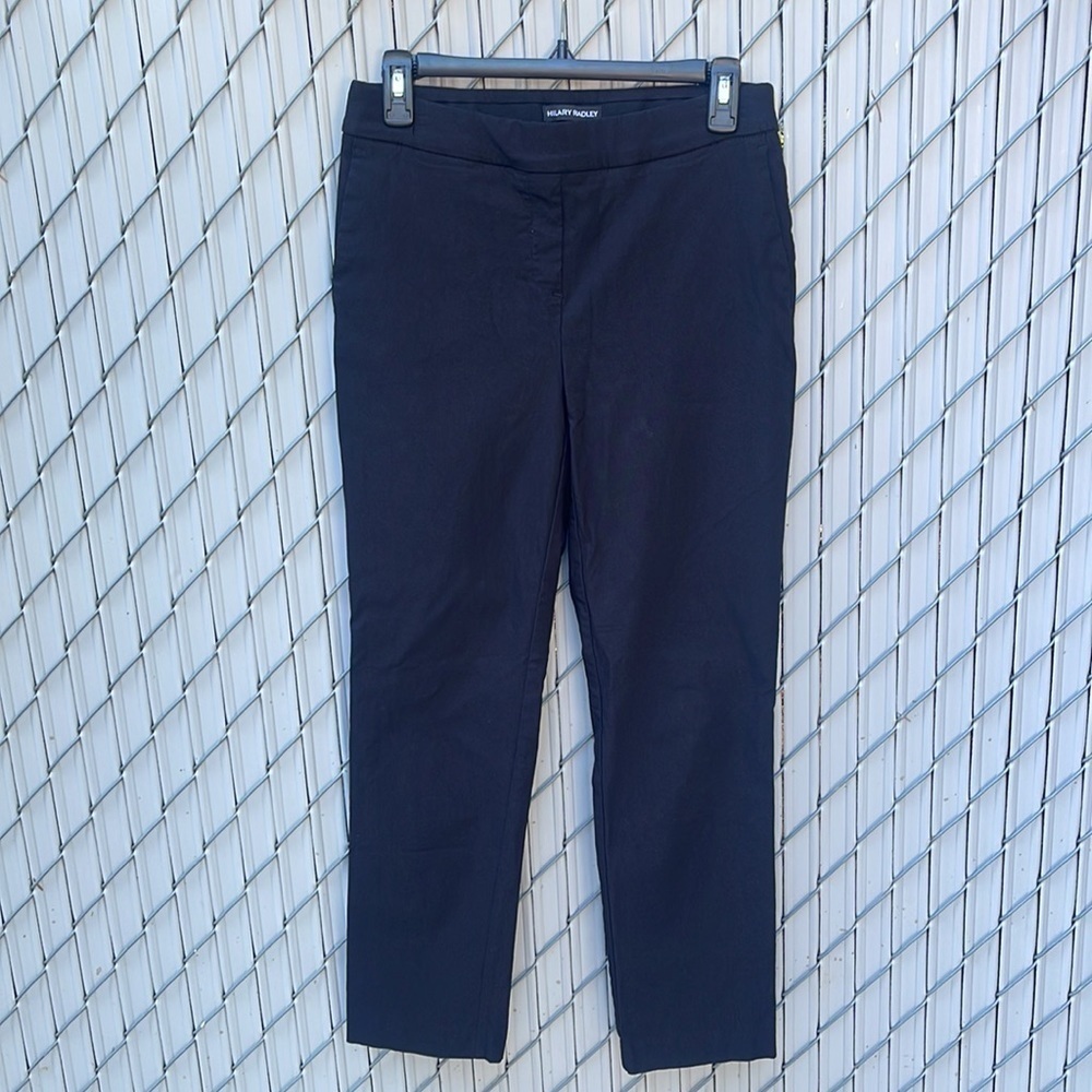 Hilary Radley Black Pull On Career Pants